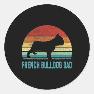 French Bulldog Dad - Dog Lover Classic Round Sticker