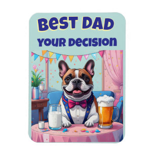 French Bulldog Dad Fatherˋs Day Magnet
