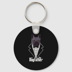 French Bulldog Dad Frenchie Papa Gift Key Ring
