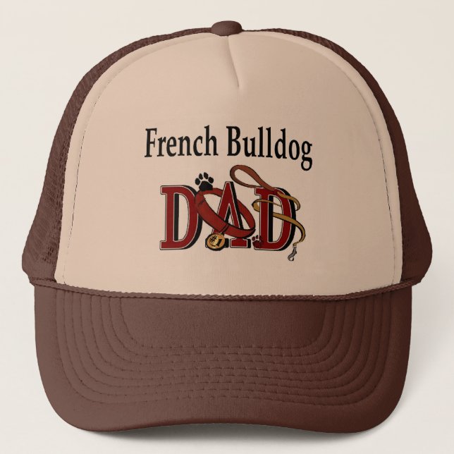 French Bulldog Dad Gifts Trucker Hat (Front)