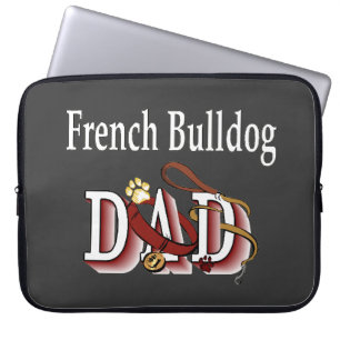 French Bulldog Dad Laptop Sleeve