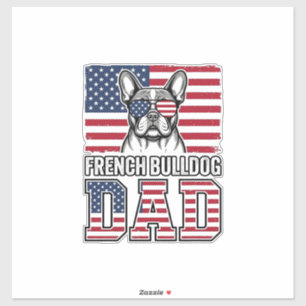 French Bulldog Dad Patriotic Vintage
