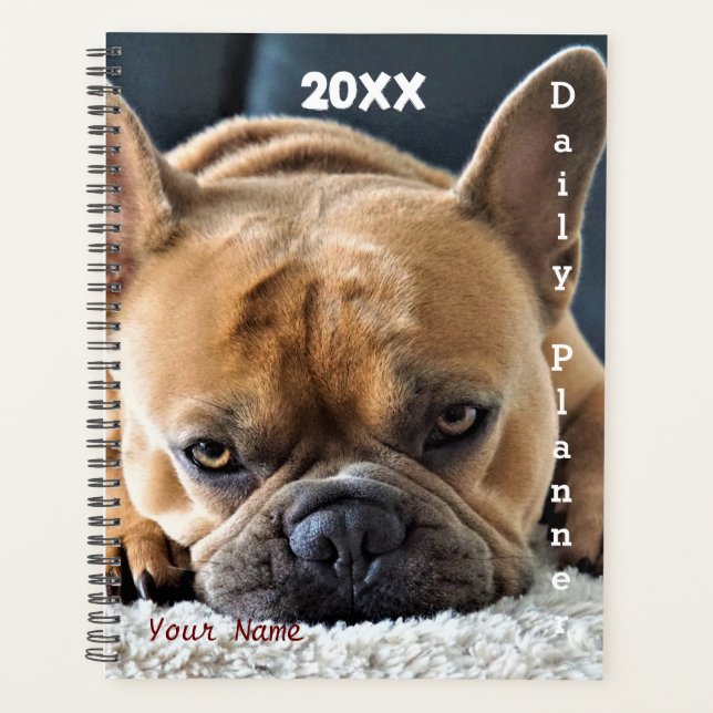 French Bulldog - Daily Planner- HAMbWG Planner (Front)