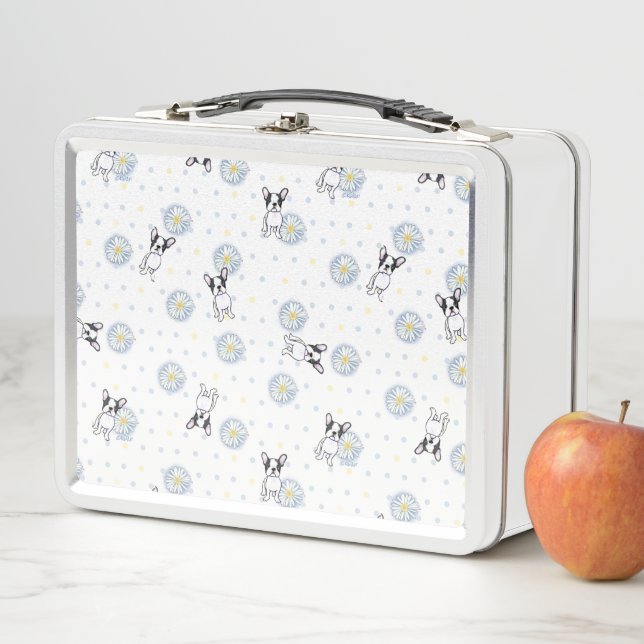French Bulldog Daisies Lunchbox (In Situ)