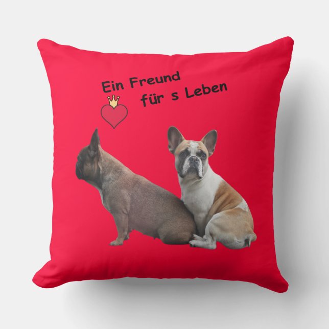 French Bulldog Decorative Pillows (Front)