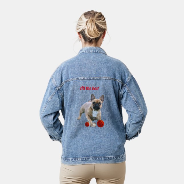 French bulldog denim jacket (Model)