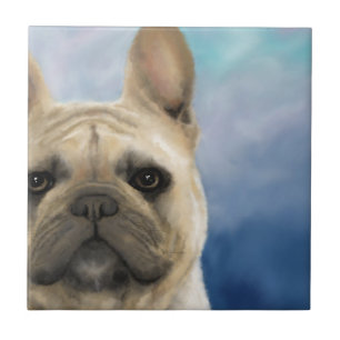 French Bulldog Dog 158 Ceramic Tile