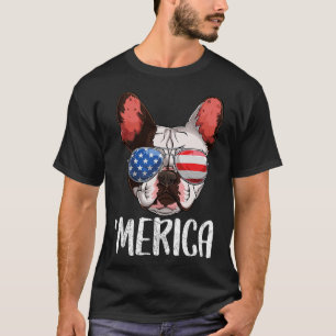 French Bulldog Dog 4th Of July American Flag 2  T-Shirt
