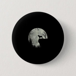 French Bulldog Dog And Moon Halloween Costume 6 Cm Round Badge