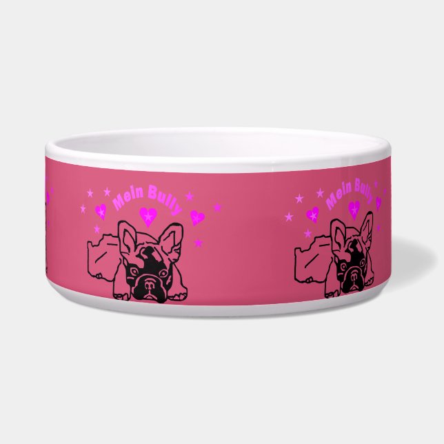 French Bulldog Dog Bowl Dish (Front)