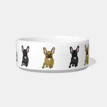 French Bulldog Dog Bowl with Personalised Name