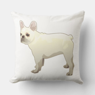 French Bulldog Dog Breed Illustration Silhouette Cushion