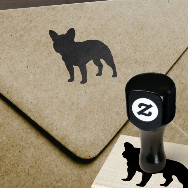 French Bulldog Dog Breed Silhouette Rubber Stamp (Creator Uploaded)