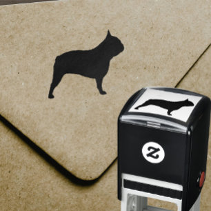 French Bulldog Dog Breed Silhouette Self-inking Stamp