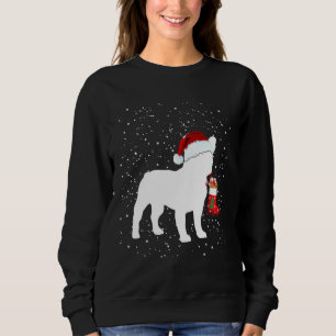 French Bulldog Dog Christmas Santa Hat Sweatshirt