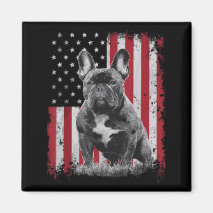 French Bulldog Dog Dad Mum America 4th of July Magnet