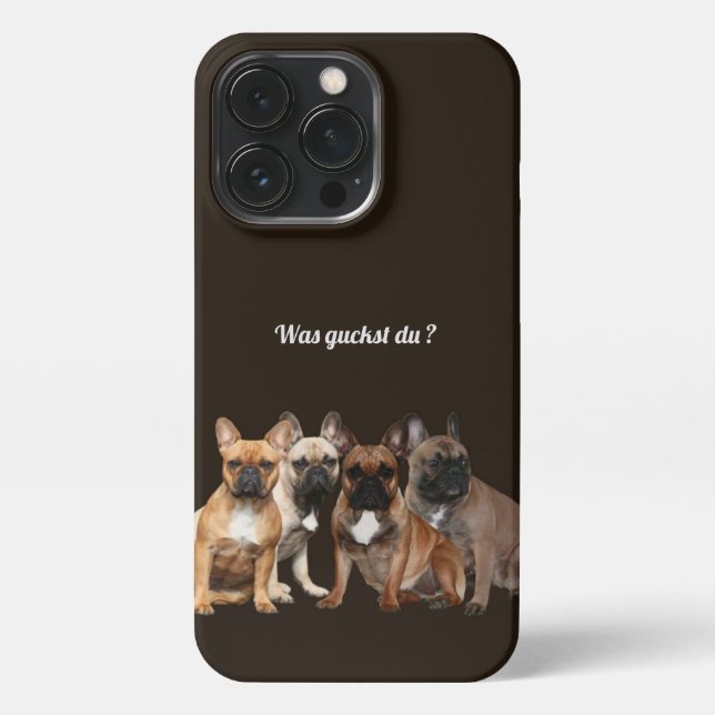French Bulldog dog family  iPhone Case (Back)