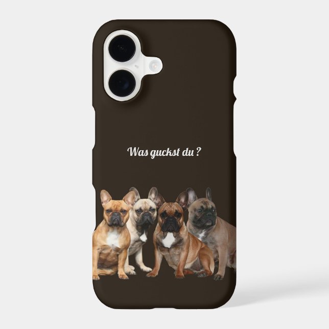 French Bulldog dog family  iPhone Case (Back)