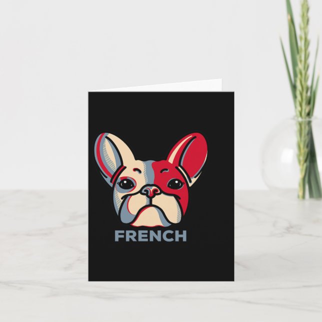 French Bulldog Dog Fun 1  Card (Front)