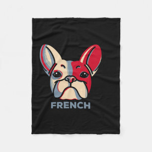 French Bulldog Dog Fun 1 Fleece Blanket