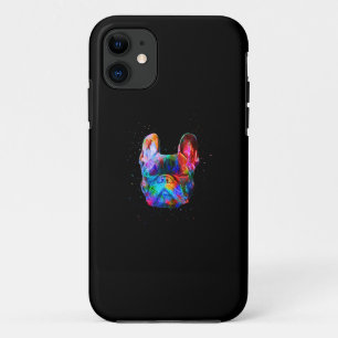 French Bulldog Dog Geometric Colour Splash Pop Art iPhone 11 Case