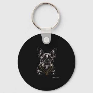 French Bulldog Dog Graphic Tees Men Women Boys Gir Key Ring