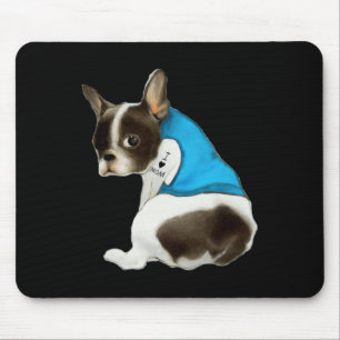 French-bulldog Dog I Love Mum Tattoo French-bulldo Mouse Pad