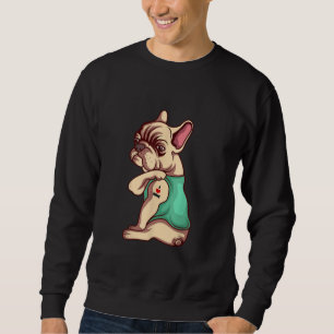 French Bulldog Dog I Love Mum Tattoo Lover Gift Sweatshirt