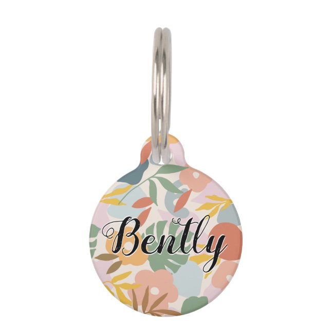 French Bulldog Dog ID Tag with Heart (Front)