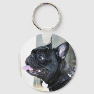 French bulldog dog key ring