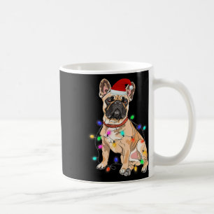 French Bulldog Dog Lover Christmas Tree Lights Coffee Mug