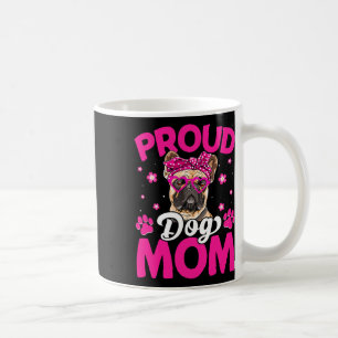 French Bulldog Dog Mum Messy Bun Mother's Day Coffee Mug