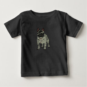French Bulldog Dog Mummy Halloween Gift Baby T-Shirt