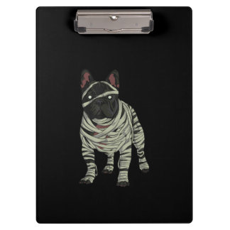 French Bulldog Dog Mummy Halloween Gift Clipboard