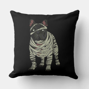 French Bulldog Dog Mummy Halloween Gift Cushion