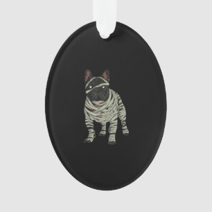 French Bulldog Dog Mummy Halloween Gift Ornament