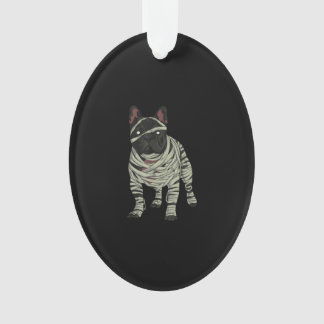 French Bulldog Dog Mummy Halloween Gift Ornament