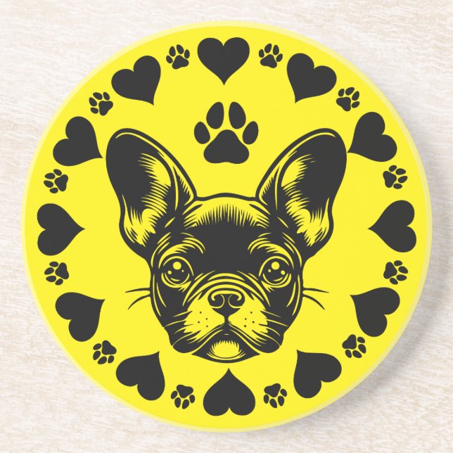 French Bulldog Dog Owner Coaster (Front)
