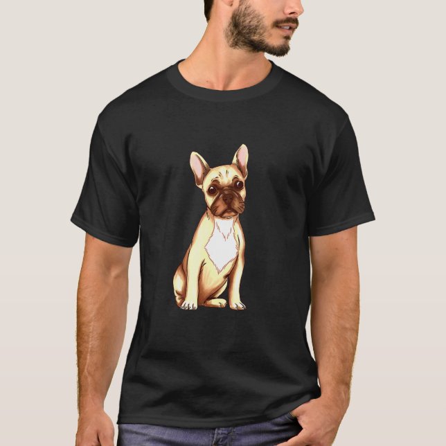 French Bulldog Dog Owner Cute Frenchie Dog Puppies T-Shirt (Front)