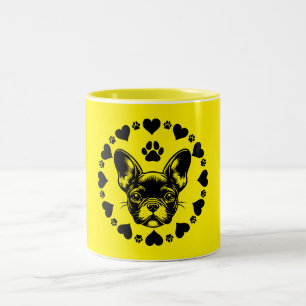 French Bulldog Dog Owner Two-Tone Coffee Mug