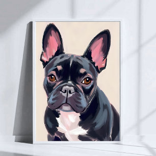 French Bulldog Dog Painting Poster