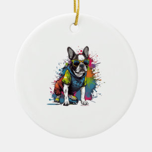 French Bulldog Dog Pug for a Dog owner Frenchie Ceramic Ornament