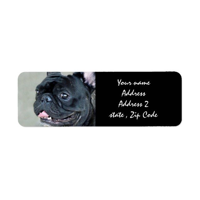 French Bulldog dog Return Address Label (Front)