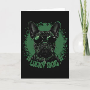 French Bulldog Dog - St. Patrick's Day Saint Paddy Card