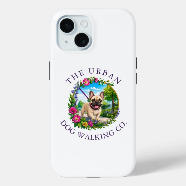 French Bulldog Dog Walker Accessory iPhone Case (Back)