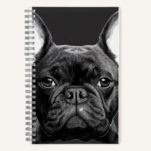 French Bulldog Dog Wild Nature Animal Illustration Notebook