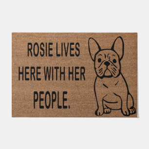 French Bulldog Doormat,Bulldog Lover Welcome Mat