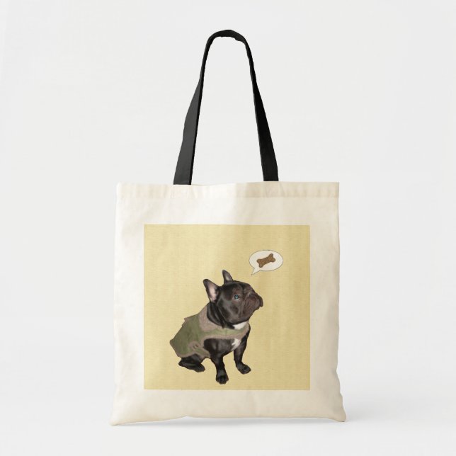 French Bulldog 'Dreaming of Treats' Tote Bag (Front)