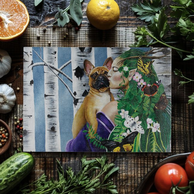 French Bulldog Dryad Fantasy Cutting Board (Creator Uploaded)