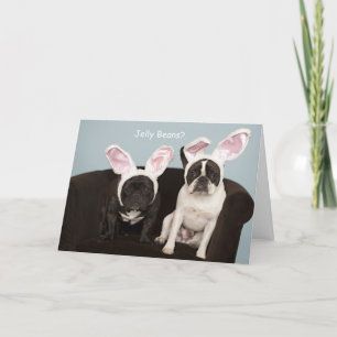 French Bulldog Easter Card! Holiday Card